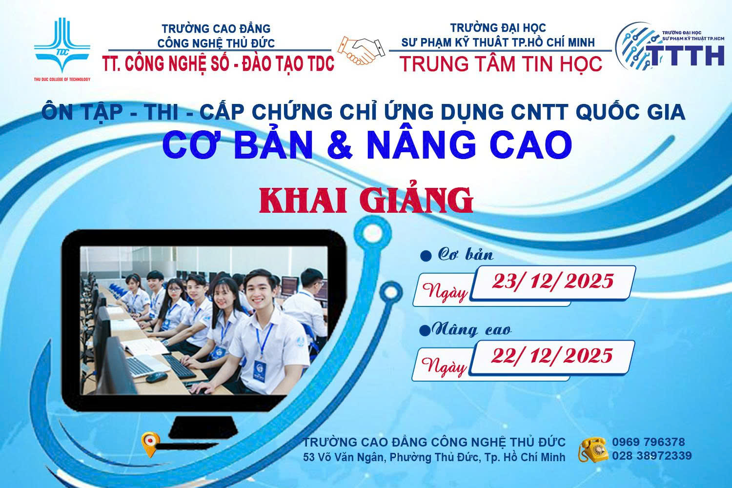 KHAI GIẢNG LỚP ỨNG DỤNG TIN HỌC CƠ BẢN